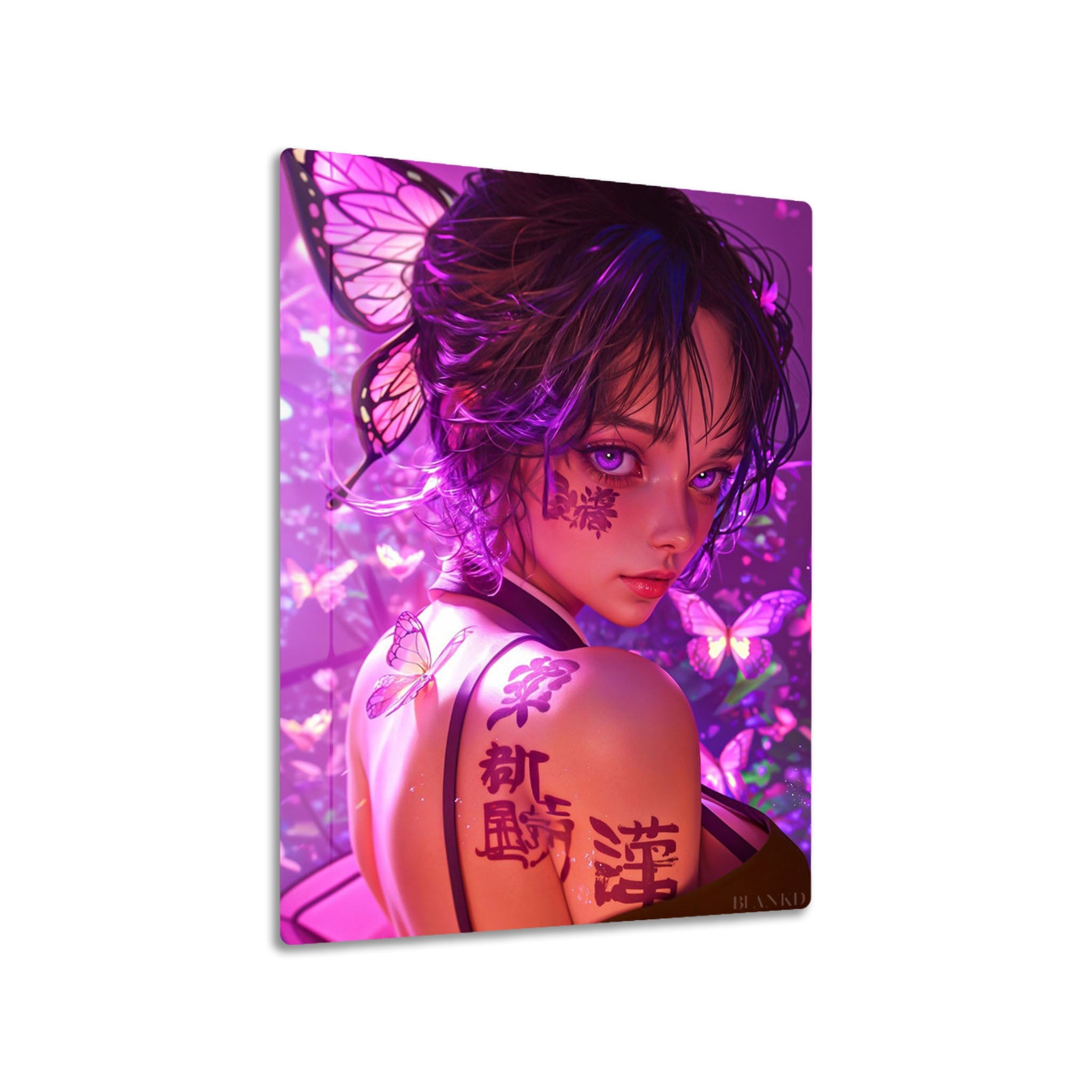 Butterfly Girl Purple Gaze